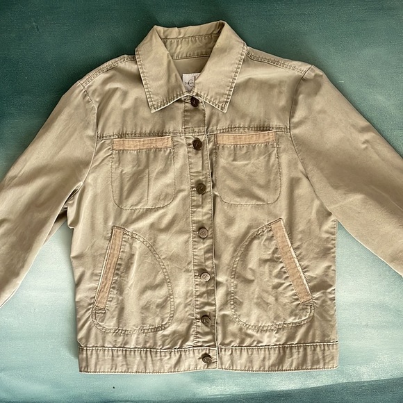 Vintage 90s Calvin Klein Jeans Cotton Shacket Shirt Jacket - Picture 6 of 17